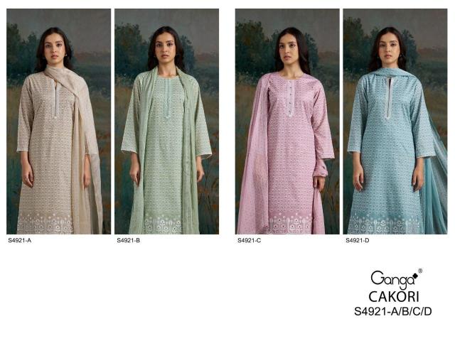 Ganga cakori 4921 dress materials wholesale dealer